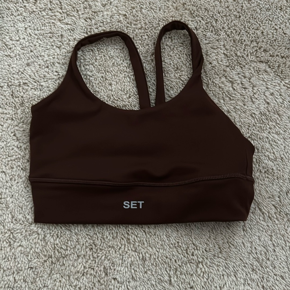 set active y back top brown! adult small